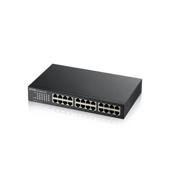 Zyxel GS1100-24E No administrado Gigabit Ethernet (10/100/1000) Negro