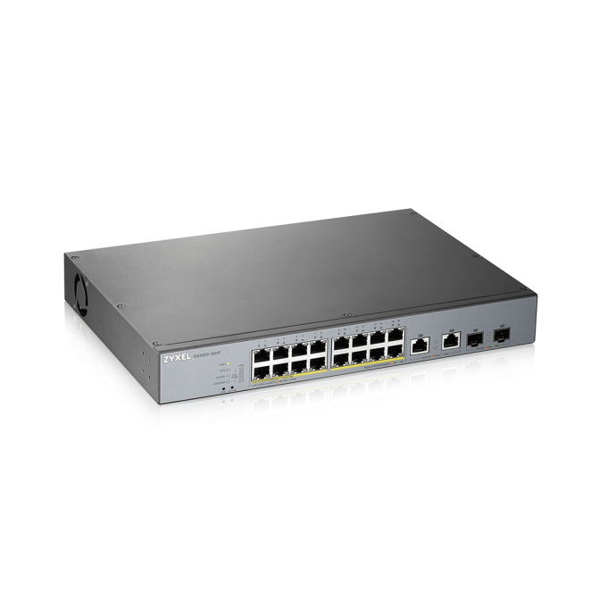 Zyxel GS1350-18HP-EU0101F switch Gestionado L2 Gigabit Ethernet (10/100/1000) Energía sobre Ethernet (PoE) Gris