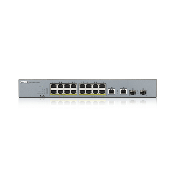 Zyxel GS1350-18HP-EU0101F switch gestionado L2 Gigabit Ethernet PoE Gris