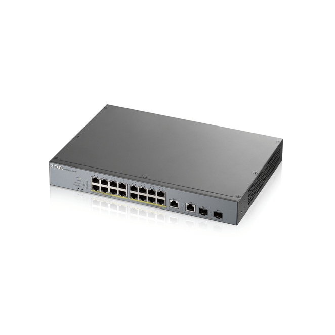 Zyxel GS1350-18HP-EU0101F switch para montaje en racks.
