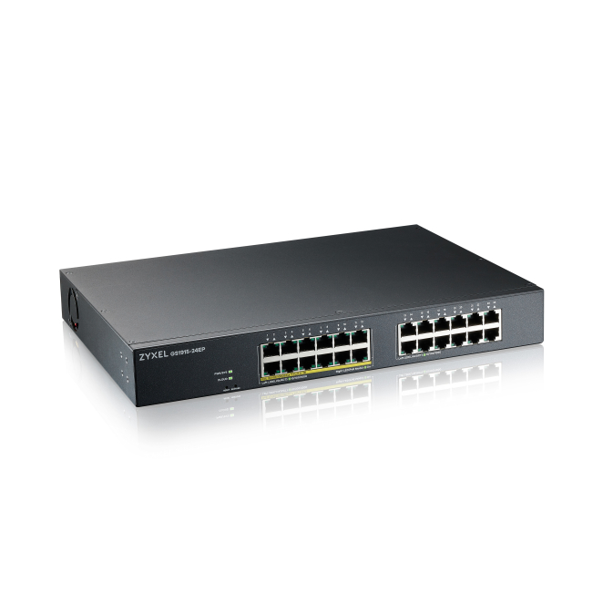 Zyxel GS1915-24EP Gestionado L2 Gigabit Ethernet (10/100/1000) Energía sobre Ethernet (PoE) 1U Negro