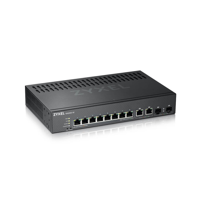 Zyxel GS2220-10-EU0101F switch Gestionado L2 Gigabit Ethernet (10/100/1000) Negro