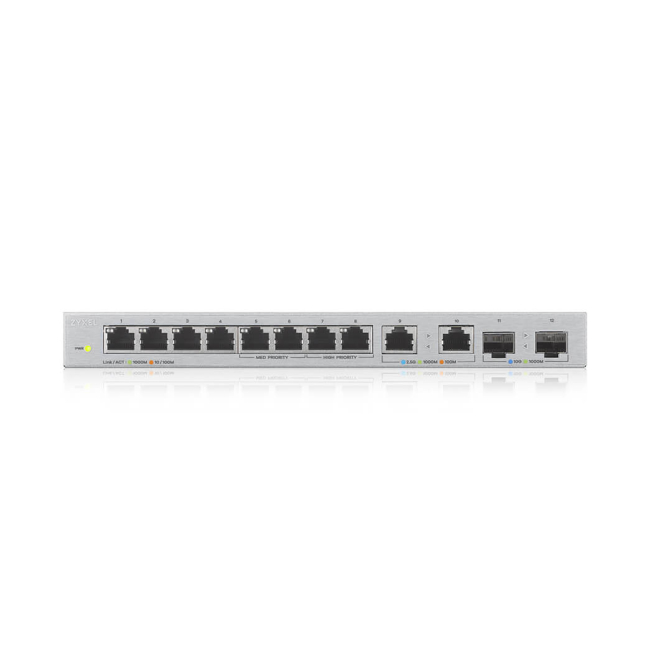 Zyxel XGS1010-12-ZZ0102F, vista frontal