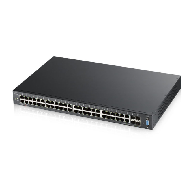 Zyxel XGS2210-52 Gestionado L2 Gigabit Ethernet (10/100/1000) 1U Negro