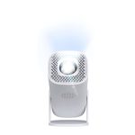 Vista frontal del proyector Acer Aopen QH15s, 180 lúmenes ANSI, resolución LCD 720p, color blanco. SKU MR.JXV11.001