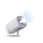 Vista frontal del proyector Acer Aopen QH15s, 180 lúmenes ANSI, resolución LCD 720p, color blanco. SKU MR.JXV11.001