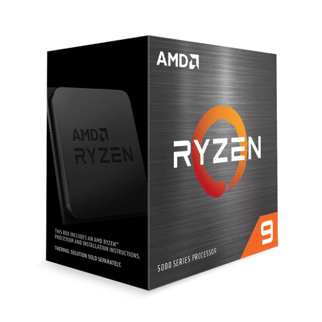 AMD Ryzen 9 5950X Procesador con 3.4 GHz y 64 MB L3 Imagen del procesador AMD Ryzen 9 5950X con velocidad de 3.4 GHz y 64 MB L3, SKU 100-000000059