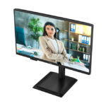 Pantalla para PC AOC de 23.8 pulgadas con resolución 1920 x 1080 Pixeles Full HD color negro, modelo 24P4U.