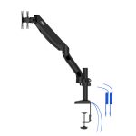 Soporte para monitor AOC AD110DX de escritorio en color negro, diseñado para pantallas de hasta 32 pulgadas (81,3 cm) con SKU AD110DX