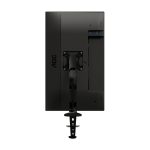 Soporte de escritorio negro para monitor AOC de 32 pulgadas modelo AS110D0. Ideal para ampliar el espacio de trabajo en la oficina.