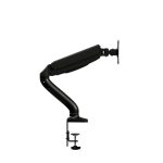 Soporte de escritorio negro para monitor AOC de 32 pulgadas modelo AS110D0. Ideal para ampliar el espacio de trabajo en la oficina.