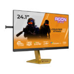 Monitor AOC AGON PRO CS24A para PC de 24.1 pulgadas, resolución 1920 x 1080 Pixeles, Full HD con tecnología LED, color negro, SKU: CS24A