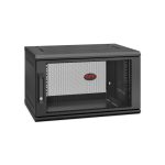 APC NetShelter WX 6U Single Hinged Wall-mount Enclosure, 400mm de profundidad, color negro, SKU AR106SH4