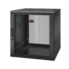 APC NetShelter WX 12U Single Hinged Wall-mount Enclosure, 600mm deep, black, SKU AR112SH6