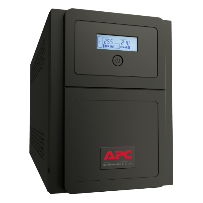 APC Easy UPS SMV Línea Interactiva 1,5 kVA 1050 W APC Easy UPS SMV, sistema de alimentación ininterrumpida (UPS) con línea interactiva 1,5 kVA y 1050 W con 6 salidas AC, SKU SMV1500CAI