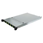 Imagen del servidor barebone Asrock AMD SoC LGA 6096 modelo 1U12E-GENOA/2L2T en color gris, compatible con bastidores de 1U