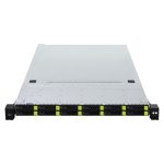 Imagen del servidor barebone Asrock AMD SoC LGA 6096 modelo 1U12E-GENOA/2L2T en color gris, compatible con bastidores de 1U