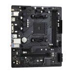 Imagen de la placa base Asrock A520M-HVS AMD A520 con zócalo AM4 y formato micro ATX. SKU: 90-MXBE60-A0UAYZ