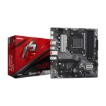 Placa base Asrock B550M Phantom Gaming 4 con chipset AMD B550, zócalo AM4 y formato micro ATX. SKU: 90-MXBE90-A0UAYZ