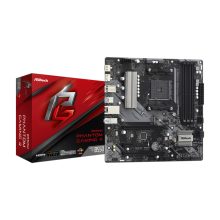 Placa base Asrock B550M Phantom Gaming 4 con chipset AMD B550, zócalo AM4 y formato micro ATX. SKU: 90-MXBE90-A0UAYZ