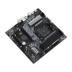 Placa base Asrock B550M Phantom Gaming 4 con chipset AMD B550, zócalo AM4 y formato micro ATX. SKU: 90-MXBE90-A0UAYZ