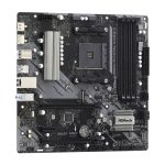 Placa base Asrock B550M Phantom Gaming 4 con chipset AMD B550, zócalo AM4 y formato micro ATX. SKU: 90-MXBE90-A0UAYZ