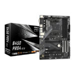 Imagen de la placa base Asrock B450 Pro4 R2.0 con chipset AMD B450, compatible con zócalo AM4, SKU 90-MXBEE0-A0UAYZ