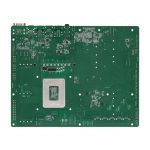 Vista frontal de la placa base Asrock W680 WS ATX con socket LGA 1700, modelo W680 WS, ideal para configuraciones de alto rendimiento