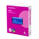 Disco duro externo ADATA SE880 con capacidad de 4 TB, conectividad USB Tipo C 3.2 Gen 2, color azul. SKU: AELI-SE880-4TCBU