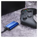 Disco duro externo ADATA SE880 con capacidad de 4 TB, conectividad USB Tipo C 3.2 Gen 2, color azul. SKU: AELI-SE880-4TCBU