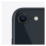 Imagen del smartphone Apple iPhone SE con pantalla de 4.7 pulgadas, capacidad de 128GB, color negro y conectividad 5G, modelo MMXJ3ZD/A