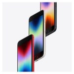 Imagen del smartphone Apple iPhone SE con pantalla de 4.7 pulgadas, capacidad de 128GB, color negro y conectividad 5G, modelo MMXJ3ZD/A