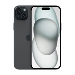 Apple iPhone 15 Plus 6.7 pulgadas en color Negro, SIM doble, sistema operativo iOS 17, 5G, USB Tipo C y 128 GB, SKU MU0Y3QL/A