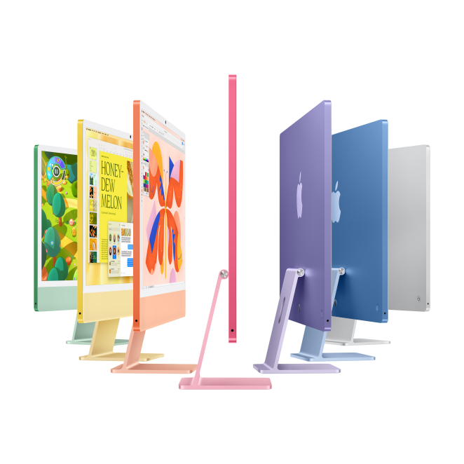 Apple iMac Apple M M4 59,7 cm (23.5″) 4480 x 2520 Pixeles PC todo en uno 16 GB 256 GB SSD macOS Sequoia Wi-Fi 6E (802.11ax) Verde 4 iMac Apple M M4 visto desde distintos ángulos