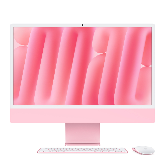 Apple iMac Apple M M4 59,7 cm (23.5″) 4480 x 2520 Pixeles PC todo en uno 16 GB 256 GB SSD macOS Sequoia Wi-Fi 6E (802.11ax) Rosa 1 Apple iMac Apple M M4 Rosa Diseño Elegante