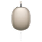 Auriculares inalámbricos Apple AirPods Max color naranja con diadema, compatibilidad Bluetooth, puerto USB Tipo C y soporte para llamadas y música. SKU: MWW73ZM/A