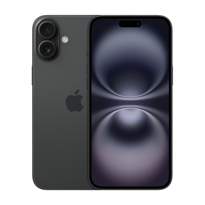 Apple iPhone 16 Plus con pantalla de 17 cm y SIM doble Apple iPhone 16 Plus, 17 cm (6.7 pulgadas), SIM doble, iOS 18, 5G, USB Tipo C, 128 GB, Negro. SKU: MXVU3HX/A