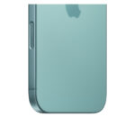 Imagen del Apple iPhone 16 en color Verde Azulado, pantalla de 6.1 pulgadas, 128 GB de almacenamiento, SIM doble y conectividad 5G. SKU MYED3HX/A.