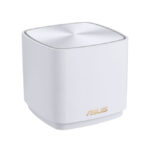 Sistema de Wi-Fi 6 ASUS ZenWiFi XD4 Plus AX1800 de doble banda con tres unidades blancas y SKU 90IG07M0-MO3C40