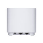 Sistema de Wi-Fi 6 ASUS ZenWiFi XD4 Plus AX1800 de doble banda con tres unidades blancas y SKU 90IG07M0-MO3C40