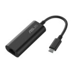 Adaptador Ethernet ASUS USB-C 2.5G modelo USB-C2500 V2 con SKU 90IG0A60-MW0L0V para conexiones de alta velocidad.