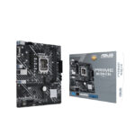 ASUS PRIME H610M-E D4-CSM micro ATX motherboard featuring Intel H610 chipset, LGA 1700 socket and DDR4 support. SKU: 90MB19N0-M1EAYC