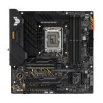 Imagen de la ASUS TUF GAMING B660M-PLUS WIFI, placa base micro ATX con chipset Intel B660, socket LGA 1700, SKU 90MB1AZ0-M1EAY0
