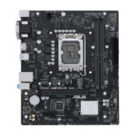 Imagen de la placa base ASUS PRIME H610M-R D4 con chipset Intel H610, socket LGA 1700, formato micro ATX. SKU: 90MB1B40-M0ECY0