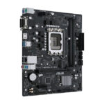 Imagen de la placa base ASUS PRIME H610M-R D4 con chipset Intel H610, socket LGA 1700, formato micro ATX. SKU: 90MB1B40-M0ECY0