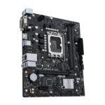 Imagen de la placa base ASUS PRIME H610M-R D4 con chipset Intel H610, socket LGA 1700, formato micro ATX. SKU: 90MB1B40-M0ECY0