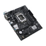 Imagen de la placa base ASUS PRIME H610M-R D4 con chipset Intel H610, socket LGA 1700, formato micro ATX. SKU: 90MB1B40-M0ECY0