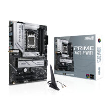 ASUS PRIME X670-P WIFI AMD X670 Zócalo AM5 ATX, SKU 90MB1BV0-M0EAY0. Imagen de la placa base con soporte para procesadores AM5, conectividad WiFi y formato ATX.