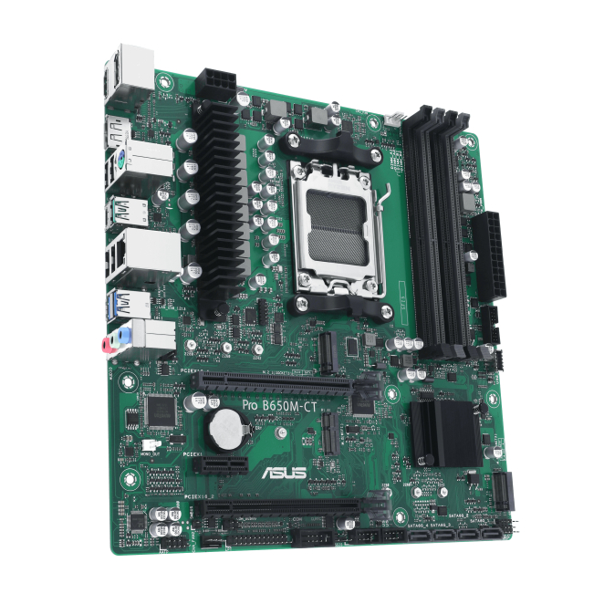 ASUS PRO B650M-CT-CSM AMD B650 Zócalo AM5 micro ATX 2 Conectividad avanzada ASUS PRO B650M