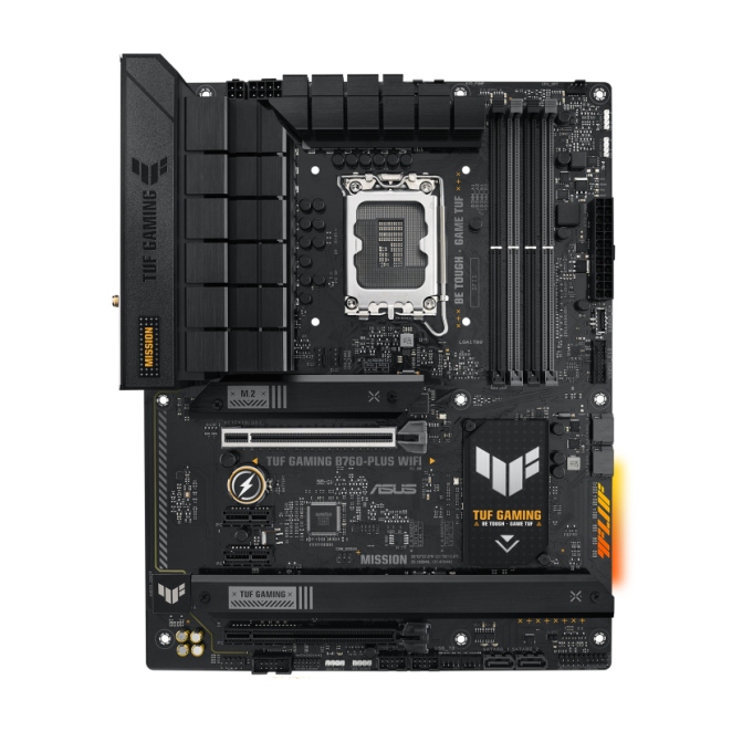 ASUS TUF Gaming B760-Plus WIFI ATX con chipset Intel B760 Placa madre ASUS TUF Gaming B760-Plus WIFI, chipset Intel B760, socket LGA 1700. SKU: 90MB1ER0-M0EAY0